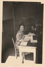 B2 -  Foto Photo Fotografia Anni 40 - Maestra Cattedra Scuola Lavagna