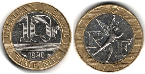 Francia francs 1990 - francia, francs,