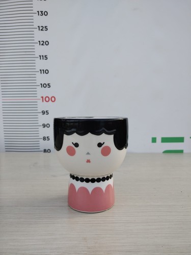 Vaso arredo smaltatato donna - smaltatato,