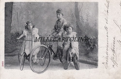Bambini giochi bici - e,
