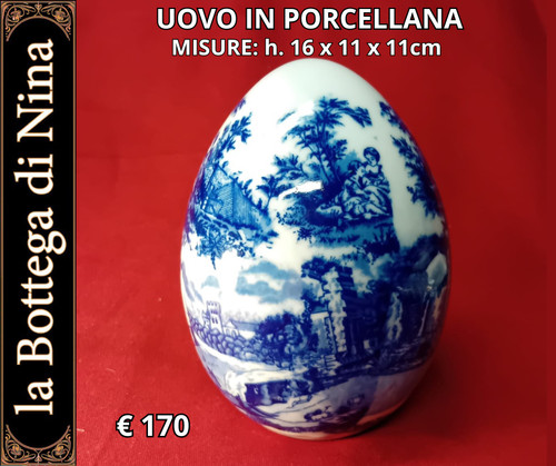 Uovo decorativo porcellana - decorativo,