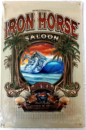 Insegna metallo iron horse - insegna, in
