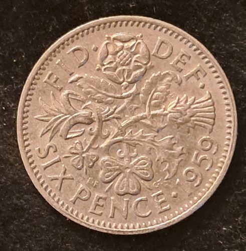 Moneta three pence 1959 - three,