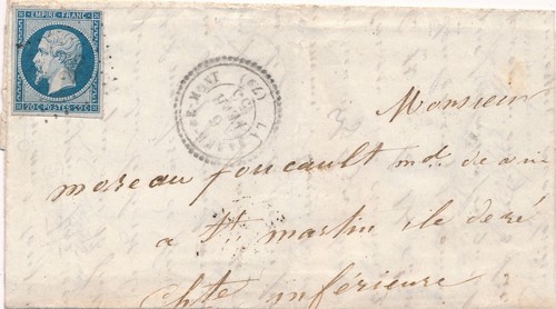 Lettre 265 cad - n°14, type