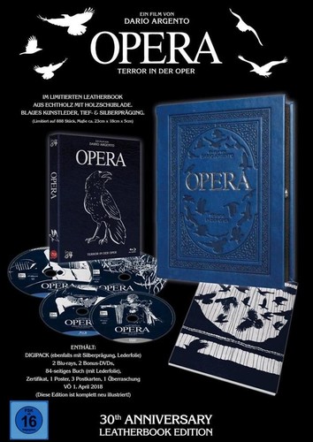 Dario argento opera 4 disc - opera,