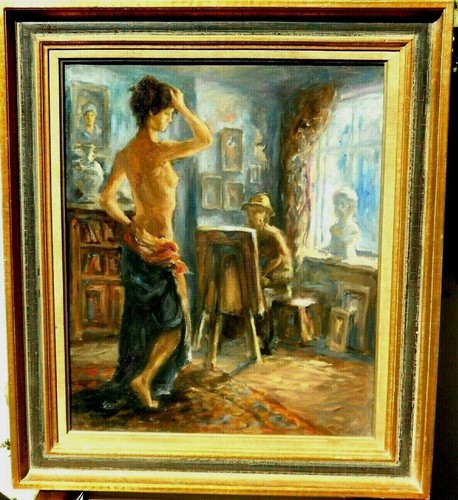 Bellissimo dipinto pittore - un,