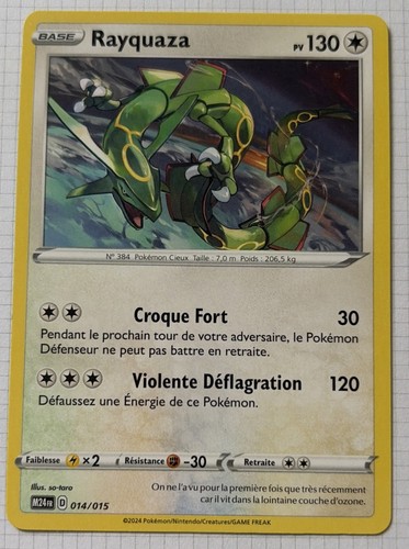 Carte pokemon rayquaza 014 015 - carte,