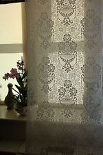 Tenda in pizzo di cotone panna