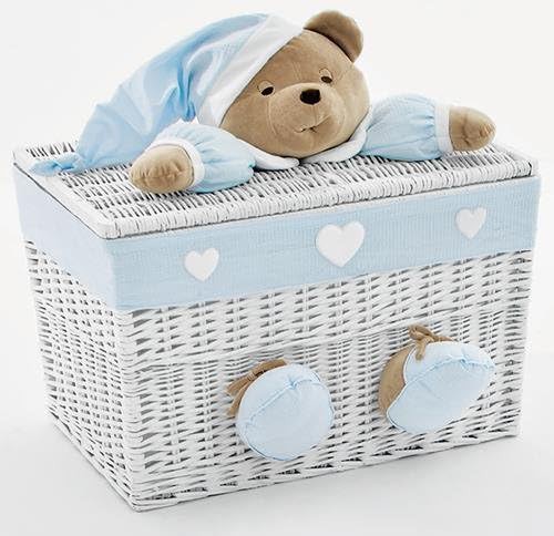 Baule vimini con peluche - in,