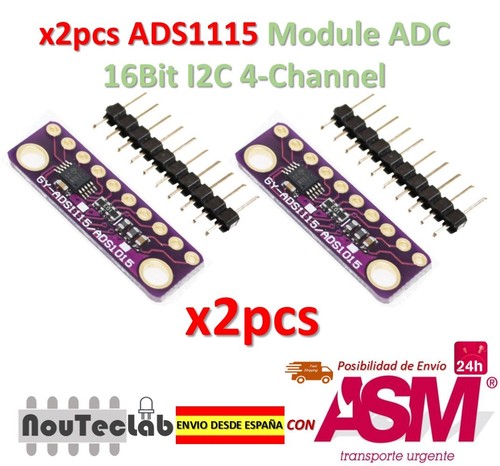 2pcs i2c ads1115 bit 16bit - ads1115,