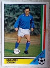 Figurina Italia Mondiale 90 Vallardi 1990 Salvatore Schillaci Italia Superstars