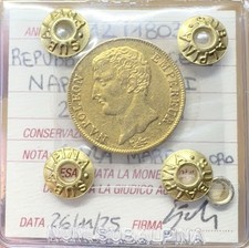 MONETA REPUBBLICA FRANCESE NAPOLEONE I 20 FRANCHI AN 12 1803 A RARA MARENGO ORO
