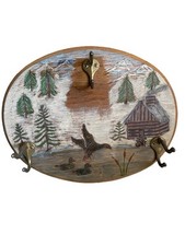 Handmade Wood Hat Rack Cabin