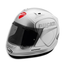 Ducati Arai Quantum Scudo ´ 14 Casco Argento Bianco Nuovo %% Vendita%%