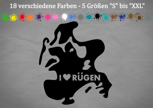 Rügen aufkleber style auto - rügen,