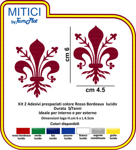Adesivo giglio firenze logo - adesivo,