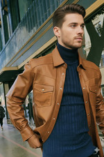 Camicia classica pelle di