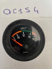Voltimetro  auto maggiolino Volkswagen 12 v 52 mm VDO ORIGINALE FUNZIO