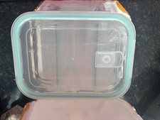 3x 1 Litre Glass Tupperware