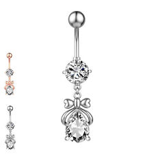 Piercing ombelico curvo in