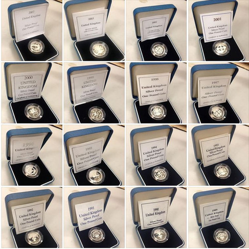 Monete sterlina argento - 1,