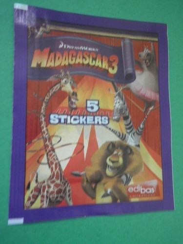 Bustina figurine madagascar 3 - bustina,