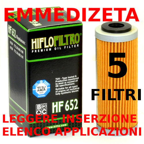Filtri olio hiflo hf652 - filtri,