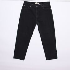 Levi's 550 W40 L32 Relaxed Fit (Cod.Q618) Jeans Nero Uomo vintage Levis usato