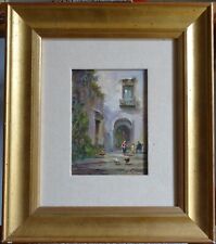 PICCOLO QUADRETTO DIPINTO AD OLIO FIRMATO -  C. PISANI -