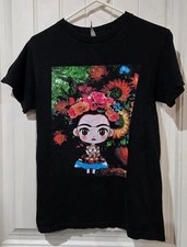 Frida Kahlo TShirt nera taglia