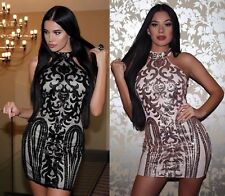 Abito Aperto ricamato Aderente