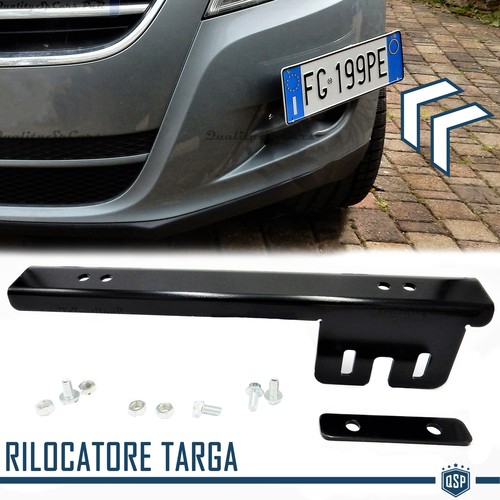 Portatarga anteriore nero - nero, per