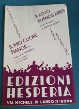 Edizioni Hesperia - Spartiti Musicali Vintage