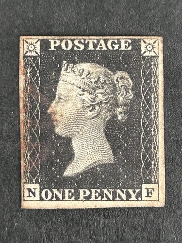 1840 penny black stamp - 1840, 1d