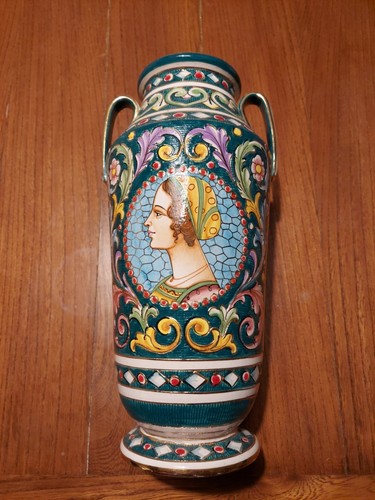 Vaso ceramica gialletti deruta - vaso,