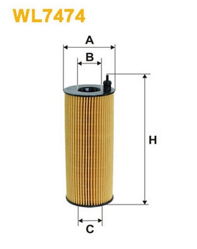 Wl7474 filtro olio - wl7474, per