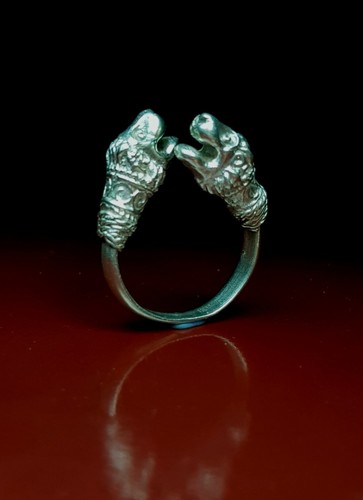 Anello torcente leone doppia - a,