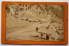 orig. Fotografia CDV del 1880 Tirolo Brennero Anton Gratl Innsbruck