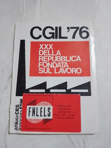 Tessera l 1976 - tessera,