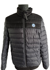 Giacca trapuntata uomo North Sails nera taglia M - leggera, sportiva, con logo e difetti