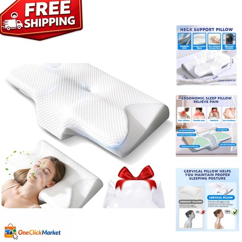 Cervical neck pillow with - neck,