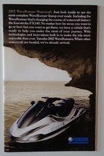 Yamaha 2002 Watercraft Sales