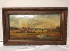 Olio su tavola ‘800 Campagna inglese. l: 75 cm h: 46 cm. Galleria londinese