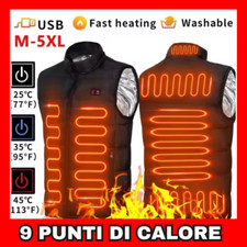 Gilet riscaldato riscaldante elettrico batteria uomo donna caccia pesca TERMICO
