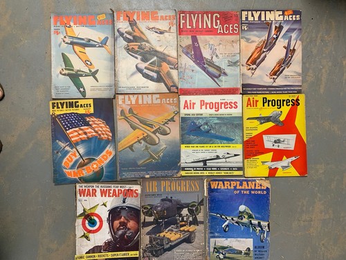 Lot wwii flying aces air - 11,