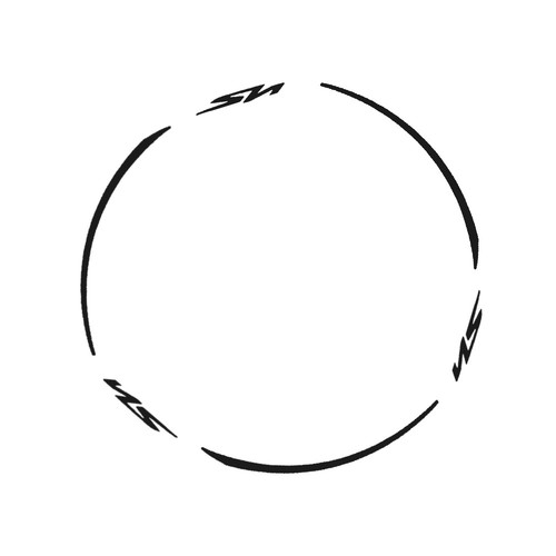 Adesivi cerchi nero - adesivi, per