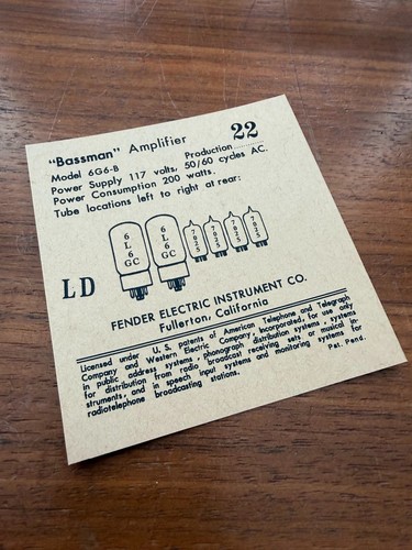 Riproduzione fender bassman - riproduzione,