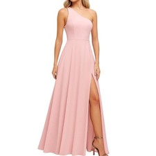 Maxi abito donna rosa filo