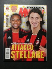 Rivista Forza Milan anno 2010 numero 9 con poster Ibrahimovic