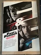 FAST AND FURIOUS 4 Locandina Film Originale 39x55" 2Sh Italiano DIESEL WALKER